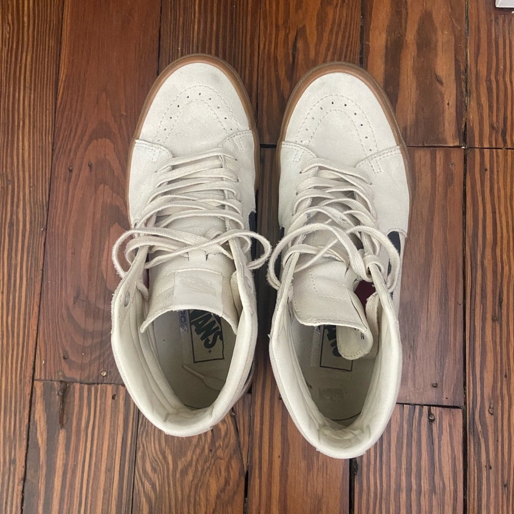 Vans Men's Cream High-Top Sneakers